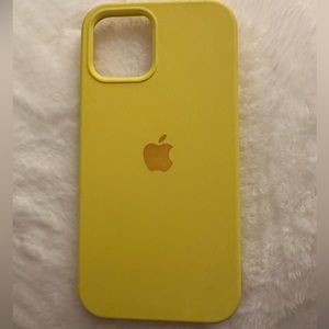 Yellow Apple Iphone 12/ 12 pro case